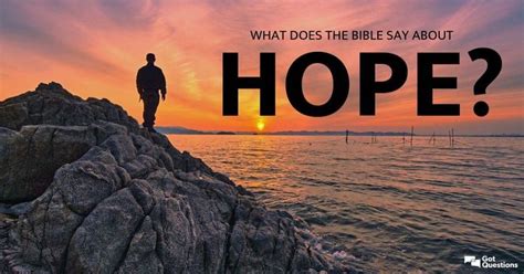 what does the bible say about hope.